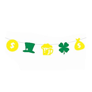 Bandeirola Decorativa St. Patrick's Day 1,8m - 1 unidade