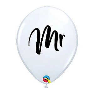 Balão Qualatex 11" - Qx Party Balloon Estampado - Mr. - 6 Un