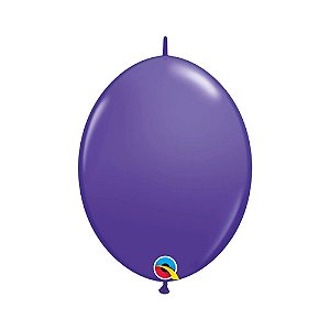 Balão Qualatex 12" - Q-Link Violeta - Liso Látex - 50 Un