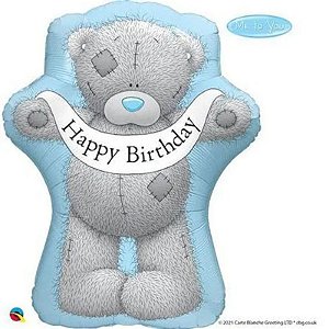 Balão Qualatex 36" - Shape - Tatty Teddy-Birthday Bandeira - 1 Un