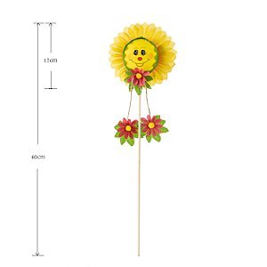 Enfeite Junino Palito Carinha De Girassol - 1 Un