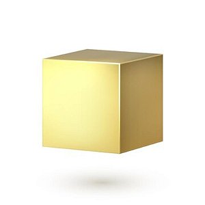 Caixa Lembrancinha Metalic Dourado - 8 Unidades