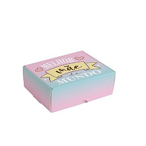 Caixa Para 8 Brigadeiros Mãe 17x10,6x4,5cm - 100 Un