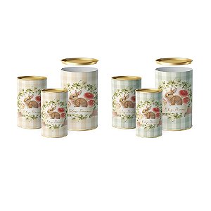 Lata Para Doces Rígida Breeze Composê 10x7cm - 12 Un