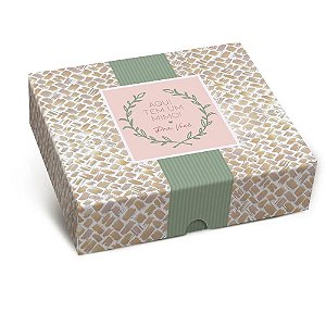 Caixa Retangular Tampa Fundo New Paleas M 25x20x5cm - 10 Un