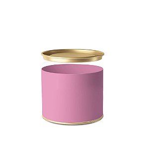 Lata Para Doces Liso Rosa 9x11cm - 32 Un