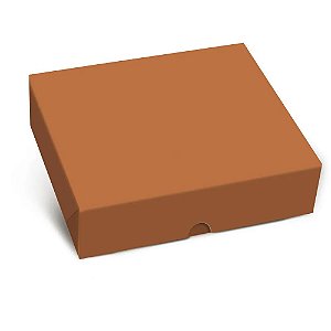 Caixa Retangular Tampa Fundo New Caramelo P 17x13,5x4,5cm - 10 Un