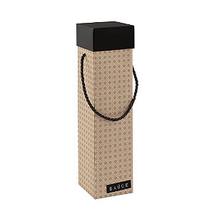 Caixa Para Vinho com Alça Rattan 8X8X33cm - 10 Un