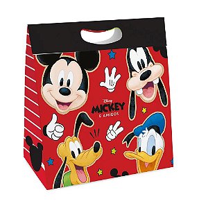 Caixa New Plus M 23x8,5x30cm Mickey Stickers - 10 Un