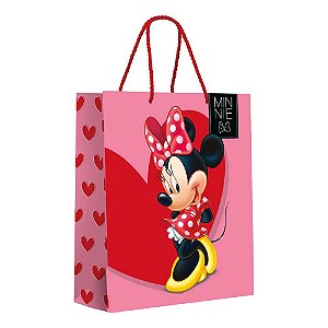 Sacola Premium Minnie Love M 26x31x10cm - 10 Un