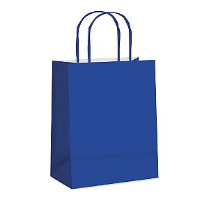 Sacola de Papel Azul Royal G 32x26,5x13cm - 50 Un