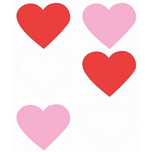 Aplique Artesanal Corações Love M - 10 Un