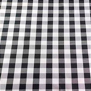 Passadeira de Mesa Xadrez Retangular 2 Lugares 1,20x40cm Preto - 1 Un