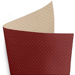 Folha Poli Quadrado Perolado Poá Vermelho 68x68cm - 25 Un