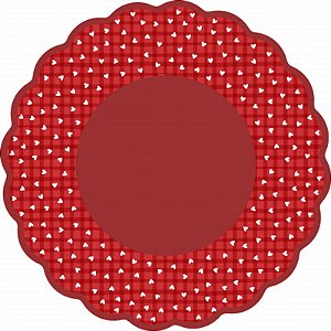 Folha Poli Redondo Love Square 48cm - 50 Un