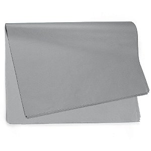 Papel Seda Liso Prata 49x69cm - 50 Un