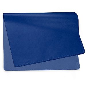 Papel Seda Liso Azul Marinho 49x69cm - 50 Un