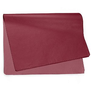 Papel Seda Lisa Vinho 49x69cm - 50 Un