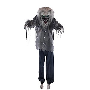 Boneco Lobisomem Max Com Som, Luz e Movimento 2,10 Metros - 1 Un
