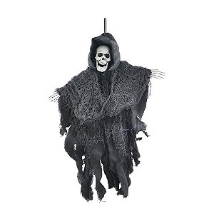 Caveira com Capa Arturo Para Pendurar 40cm - 1 Un