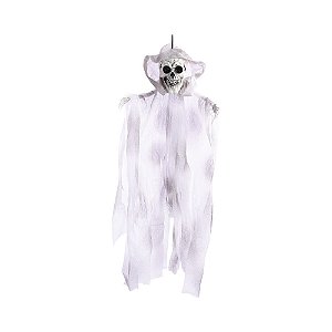 Caveira Fantasma Dimas Para Pendurar 95cm - 1 Un