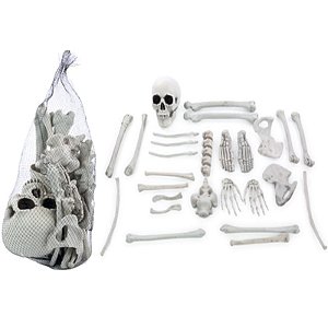 Ossos de Esqueleto Halloween - Kit com 27 Peças