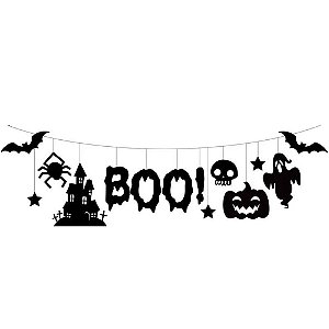 Faixa Halloween de Feltro Boo 1,60 Metros - 1 Un