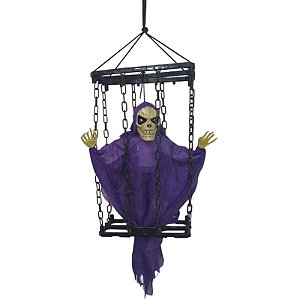 Múmia Fantasma Com Som, Luz e Movimento Halloween 32cm - 1 Un