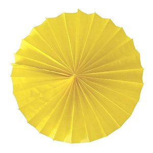 Enfeite de Papel Fiorata 20cm Amarelo Claro - 1 Un