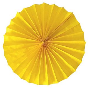 Enfeite de Papel Fiorata 30cm Amarelo Ouro - 1 Un