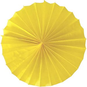 Enfeite de Papel Fiorata 40cm Amarelo Claro - 1 Un