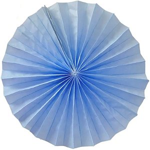 Enfeite de Papel Fiorata 40cm Azul Claro - 1 Un