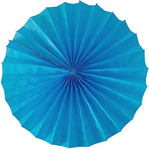 Enfeite de Papel Fiorata 40cm Azul Turquesa - 1 Un