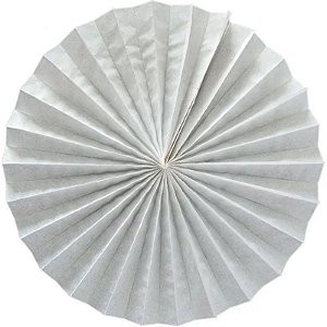 Enfeite de Papel Fiorata 40cm Branco - 1 Un