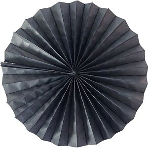 Enfeite de Papel Fiorata 40cm Preto - 1 Un