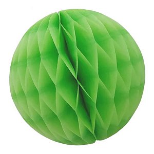 Enfeite de Papel Globo 13cm Verde Claro - 1 Un