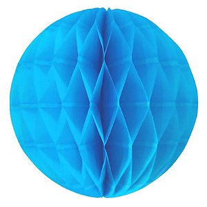 Enfeite de Papel Globo 21cm Azul Turquesa - 1 Un