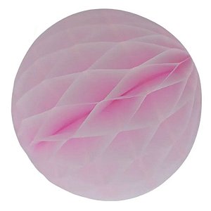 Enfeite de Papel Globo 21cm Rosa Claro - 1 Un