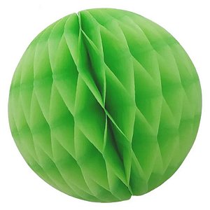 Enfeite de Papel Globo 21cm Verde Claro - 1 Un