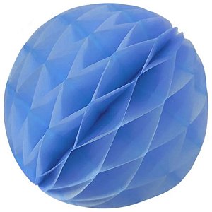 Enfeite de Papel Globo 34cm Azul Claro - 1 Un