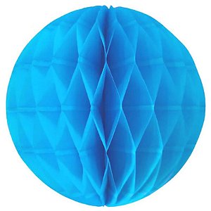 Enfeite de Papel Globo 34cm Azul Turquesa - 1 Un