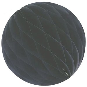Enfeite de Papel Globo 34cm Preto - 1 Un