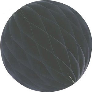 Enfeite de Papel Globo 48cm Preto - 1 Un