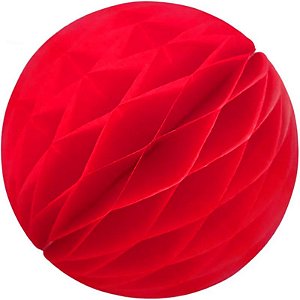 Enfeite de Papel Globo 48cm Vermelho - 1 Un