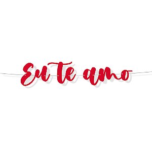 Faixa Decorativa Lettering Faixa Eu Te Amo