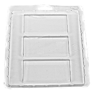 Forma Tablete Liso com 3 Cavidades - 10 Un