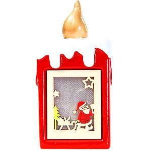 Vela Eletrônica Noel com Led 13cm - 1 Un