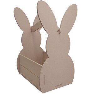 Cesta de MDF Coelho da Páscoa - 1 Un