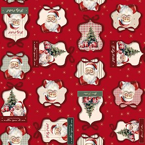 Saco Para Presente Metalico 50x70cm Charm Natalino - 25 Un