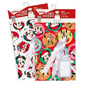 Kit Auto Serviço 35x54cm Natal Disney - 30 Conjuntos